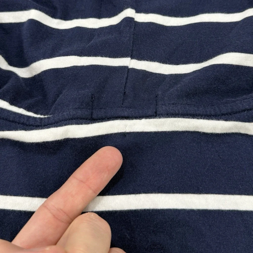 Polo Ralph Lauren Hoodie Mens XXL Navy/Green Striped Nautical Preppy Lightweight